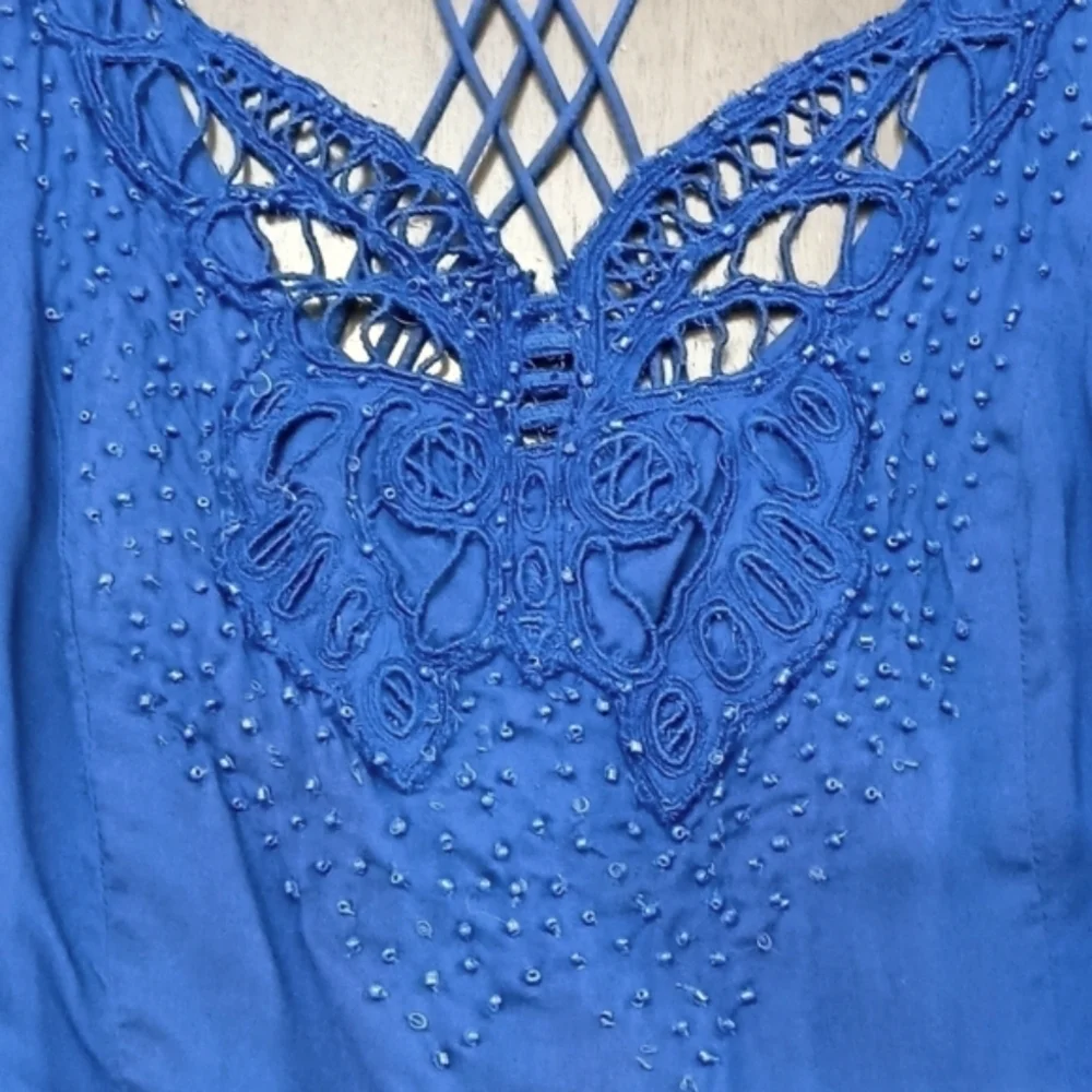 Free People Royal Blue Romper